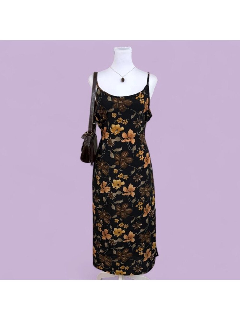 90s floral whimsygoth dress